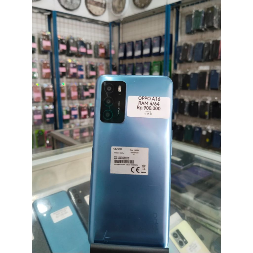 HP SECOND MURAH BERGARANSI OPPO A16 RAM 4/64