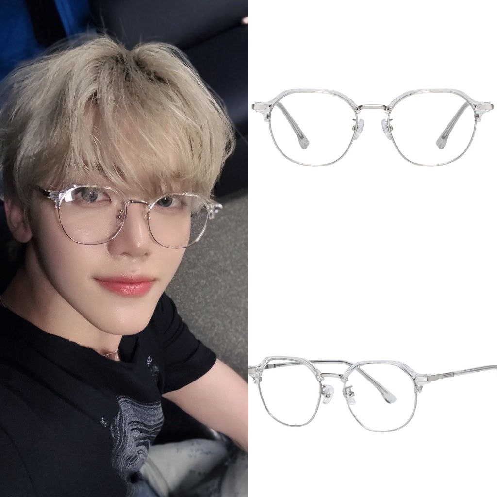 Reclow FBB82 crystal glass. Kacamata reclow frame jaemin and jeno nct