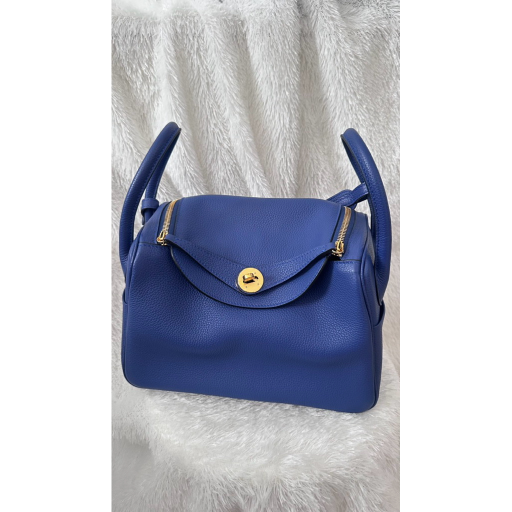 tas lindoy kremes blue preloved like new