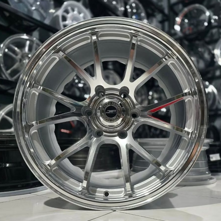 velg mobil NF JF WARNA SILVER FULL POLIS r18 PCD 6X139,7 velg racing ring 18 Pajero Fortuner Triton 
