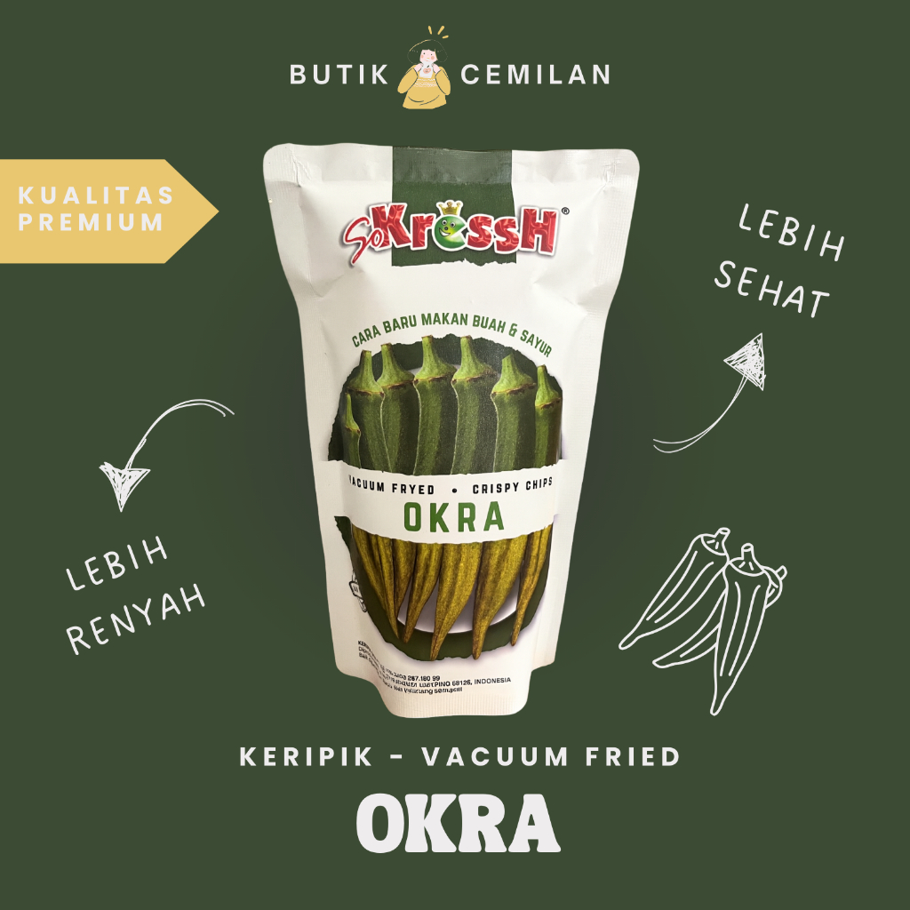 

Keripik Okra Sokressh 35gr – Camilan Sayur Renyah & Sehat Vacuum Fried Crispy Chips Khas Malang