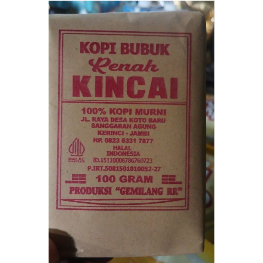 

KOPI BUBUK RENAH KINCAI 100g