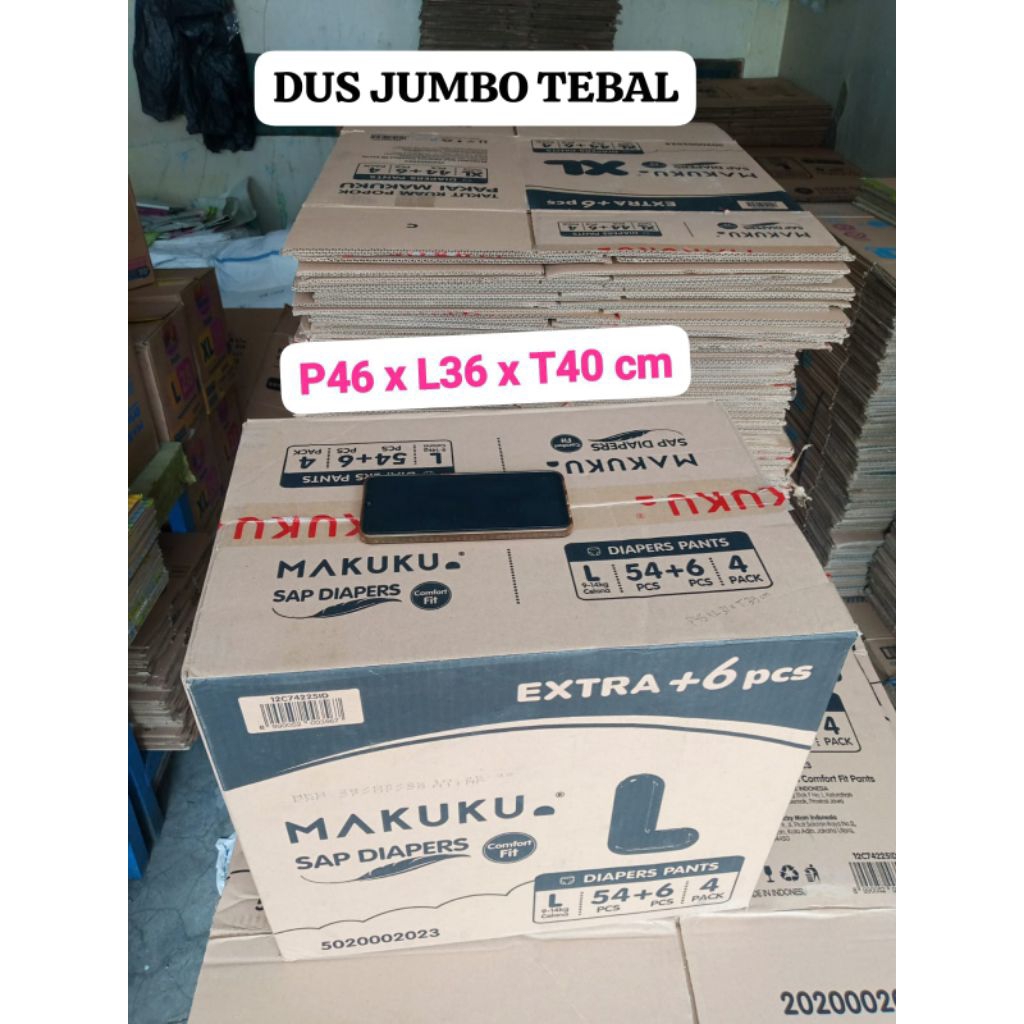 

KARDUS JUMBO MAKUKU 46 x 36 x 39 CM