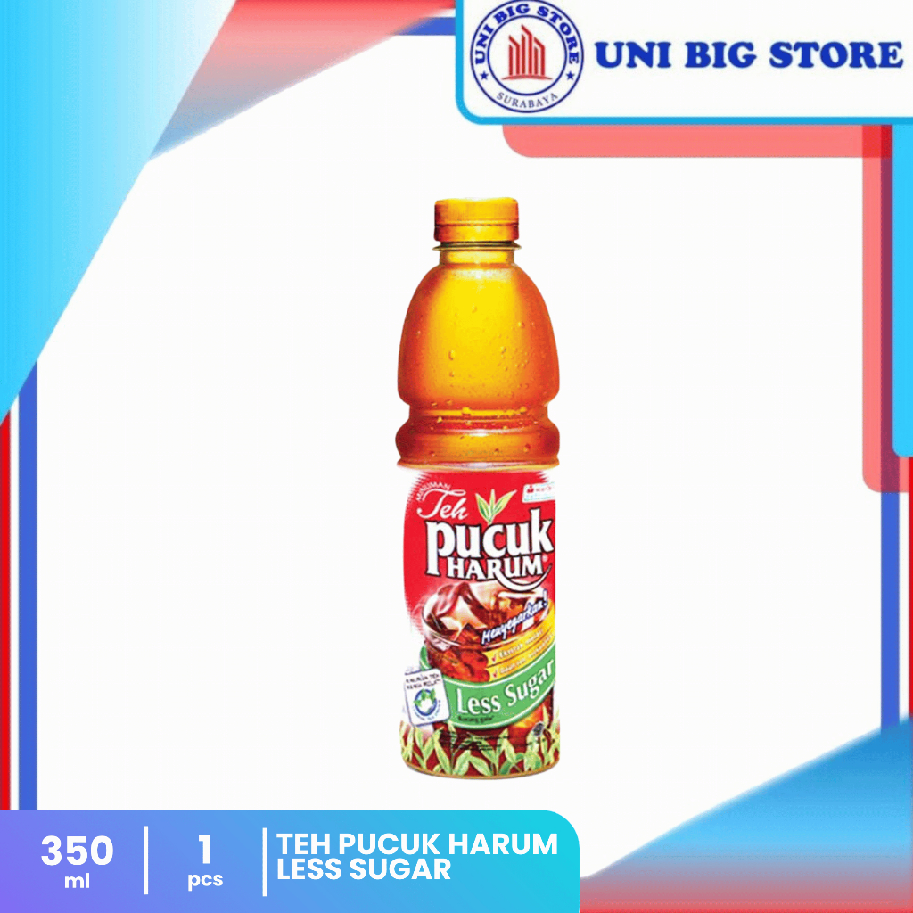 

Teh Pucuk Harum Less Sugar 350 ml Teh Wangi Melati Rendah Gula 1 PC