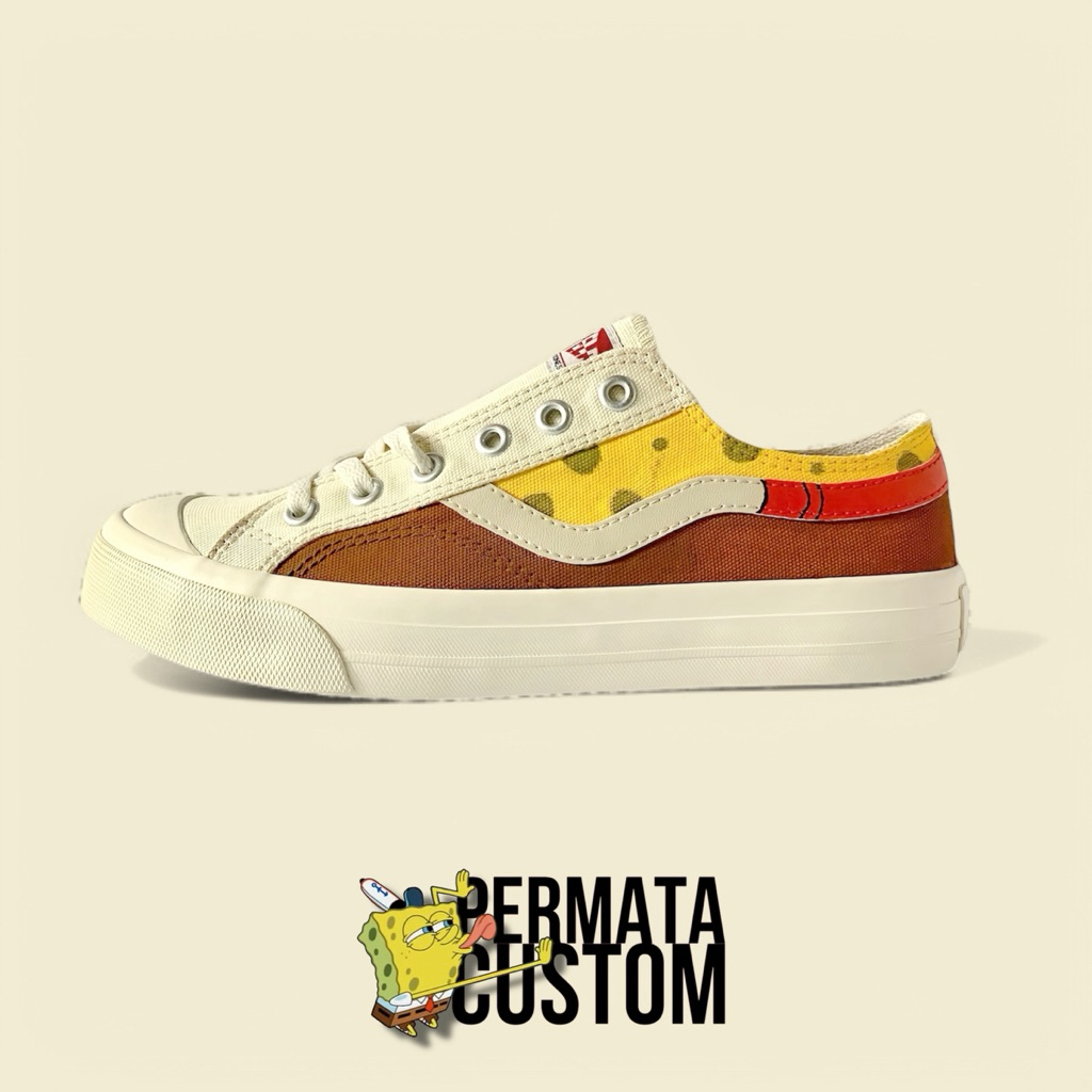 Ventela x Spongebob / sepatu ventela custom / sepatu custom spongebob / sepatu ventela / sepatu orig