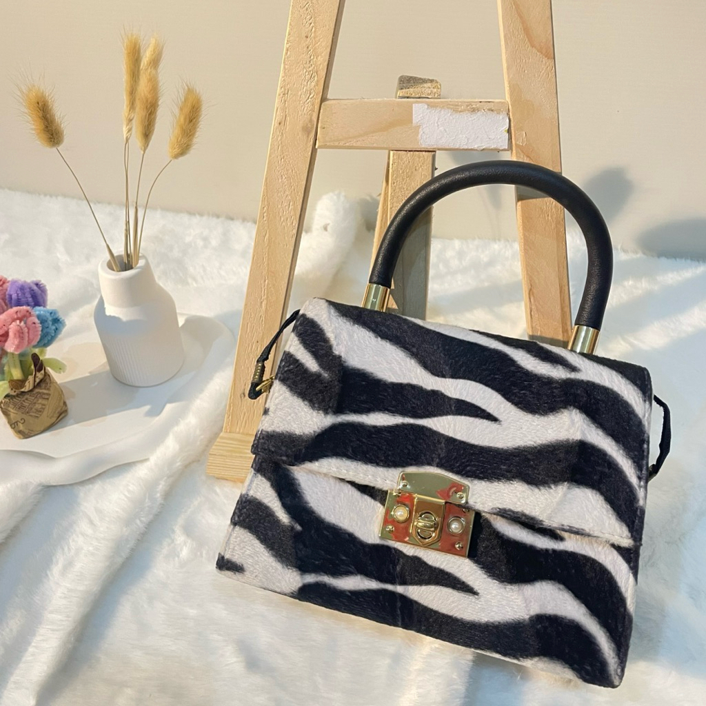 Tas Wanita Motif Zebra – Handbag & Sling Bag Fashion Import