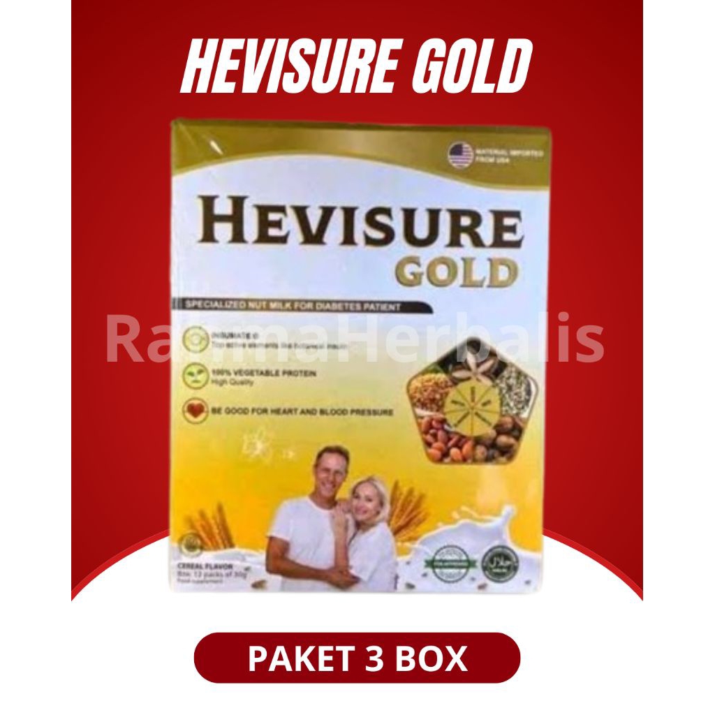 

(PAKET 3 BOX ) HEVISURE GOLD SUSU DIABETES DAN KENCING MANIS ORIGINAL