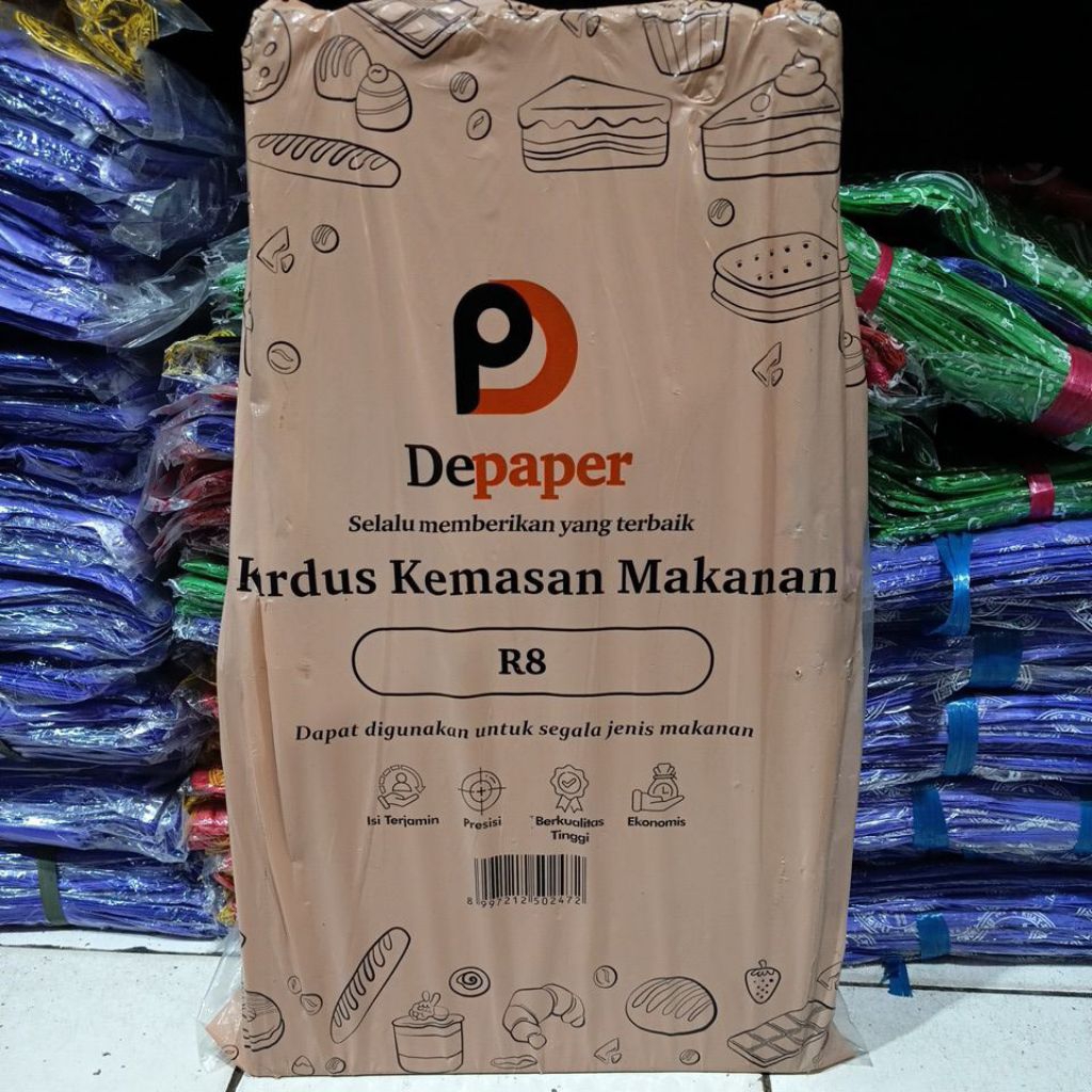 

KOTAK NASI COKLAT R 8 POLOS ISI 100 PCS CAP DEPAPER
