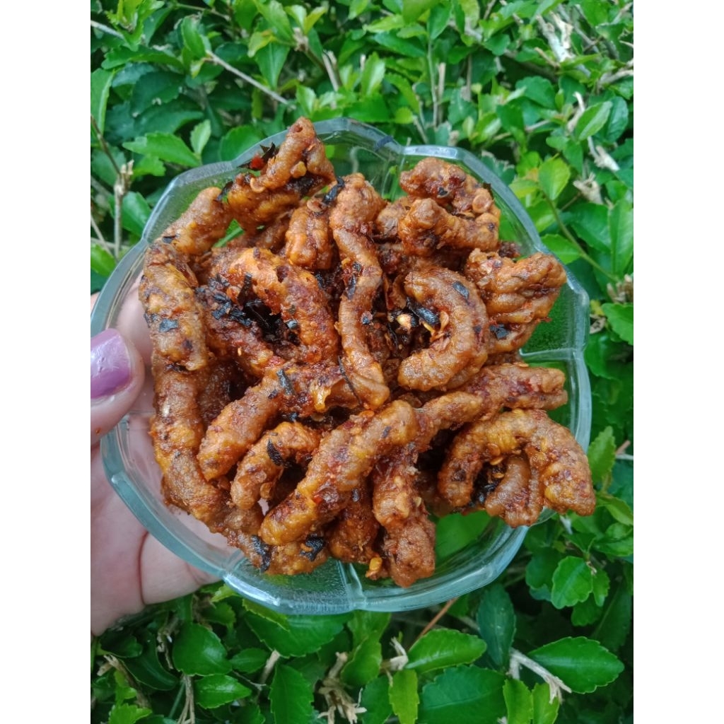 

usus krispi pedas manis daun jeruk 250gr