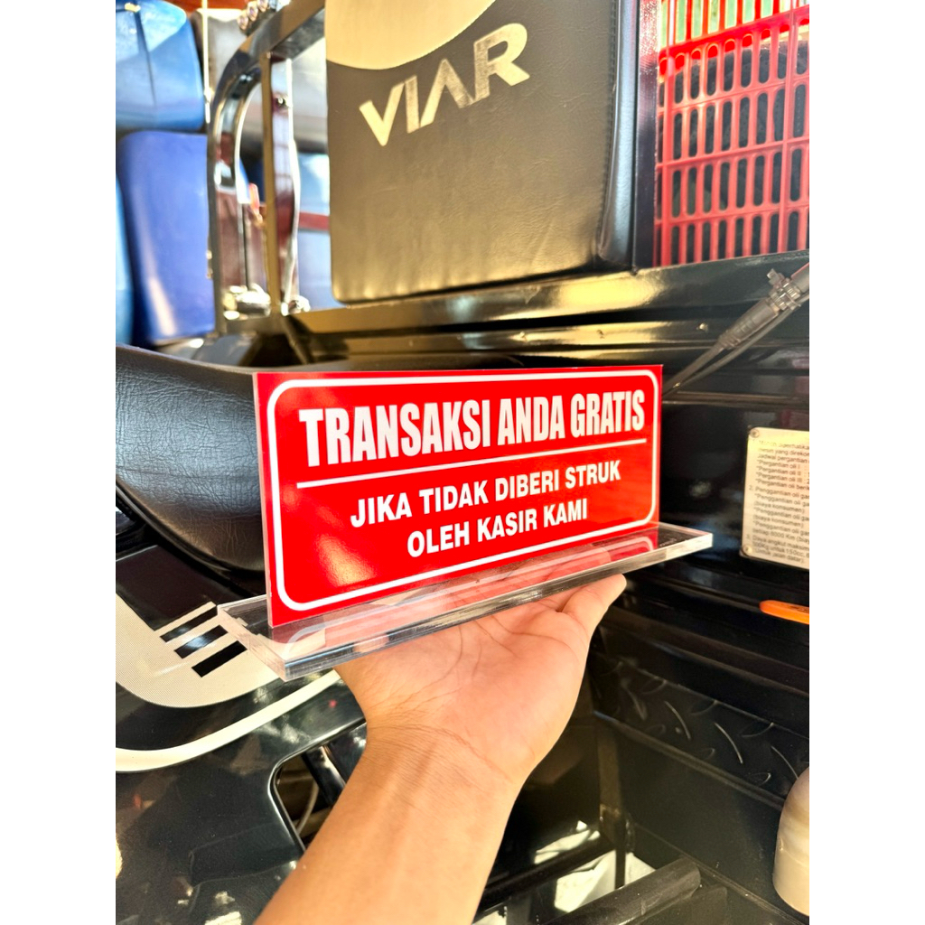 

AKRILIK MEJA / AKRILIK INFO UKURAN 25x10CM BAHAN TEBAL BISA UNTUK TOKO COUNTER MINIMARKET SWALAN PELAYANAN TRANSAKSI DLL