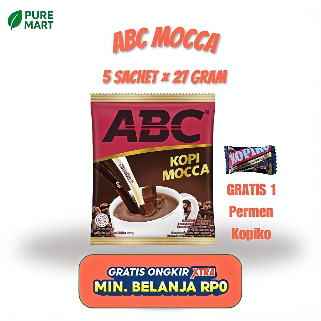 

ABC Mocca 27 Gram Kopi Bubuk Instan Rasa Mocca 5 Sachet