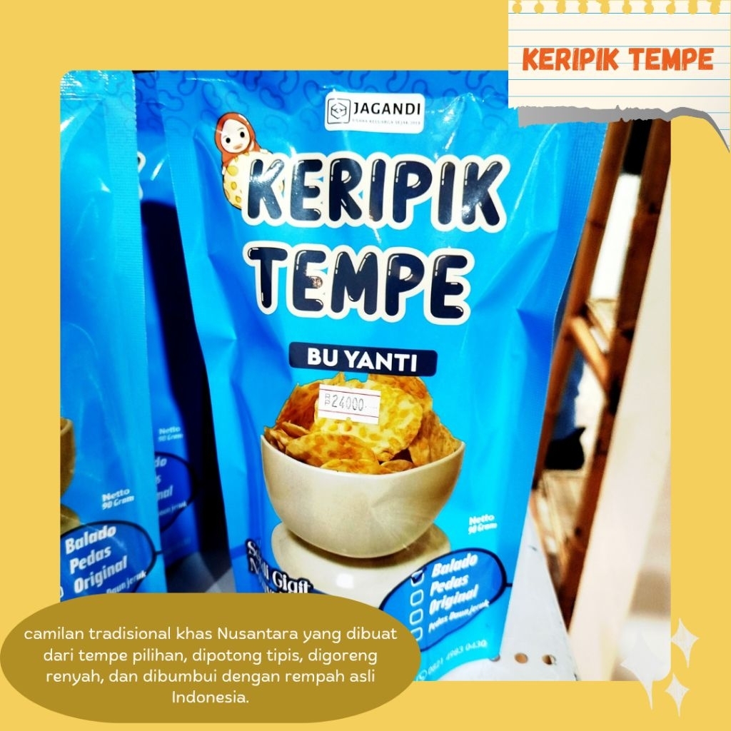

Keripik Tempe Bu Yanti – Renyah Gurih, Camilan Khas Nusantara (90gr)