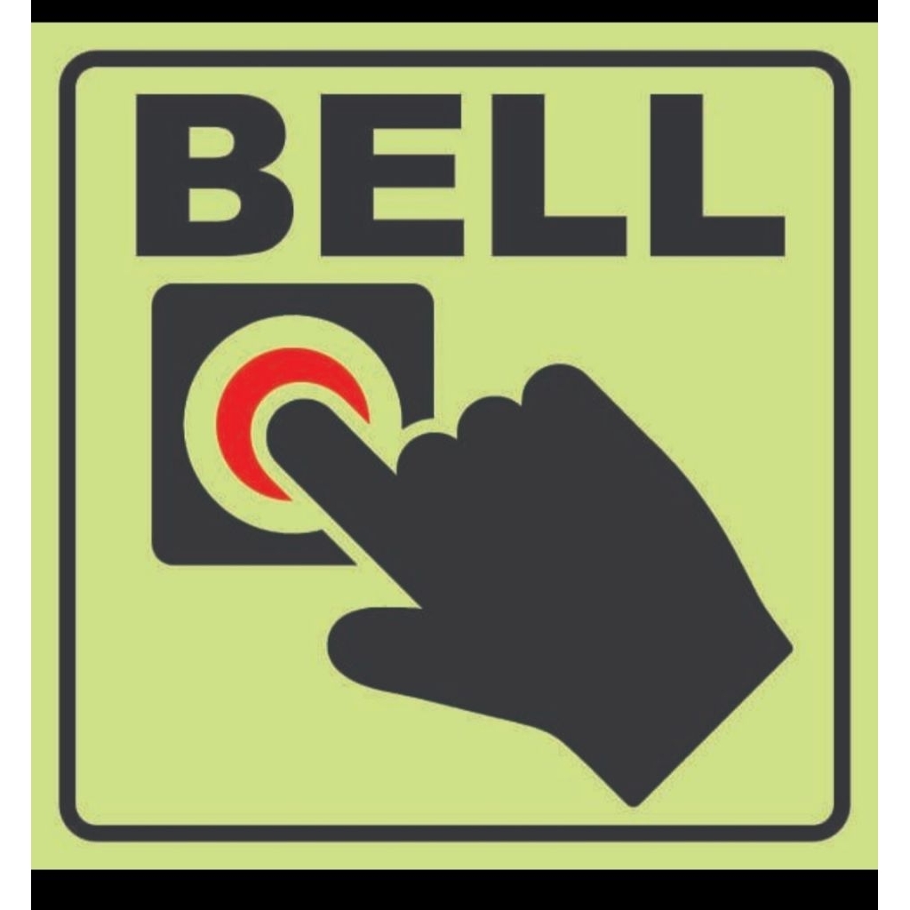 

sticker bell fosfor sesuai gmbr