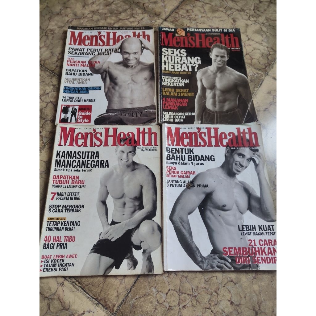 Majalah Bekas Mens Health Indonesia edisi awal 2002 4 Majalah