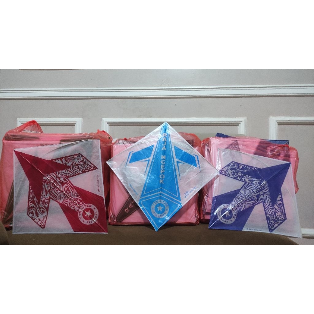 Layangan Sukhoi Standart Lilitan 1 Warna Layang-Layang Sukoi Standard Rasa Super Kelayang Aduan