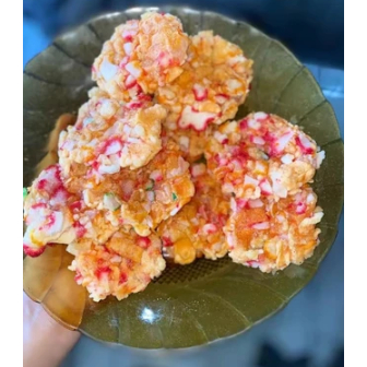 

Cipuk Aci kerupuk bentuk koin isi 10 Free Saos