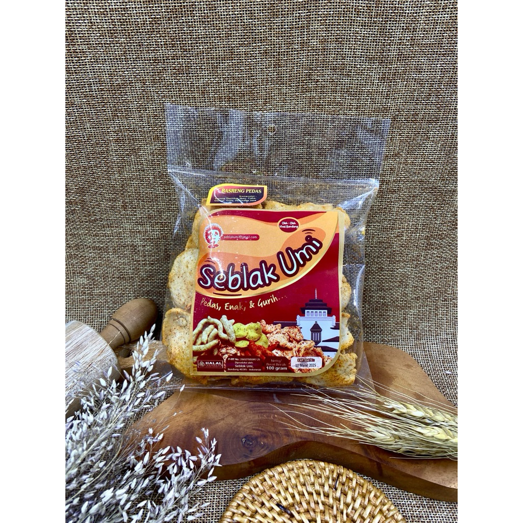 

Seblak umi Keripik basreng pedas crispy 100gram
