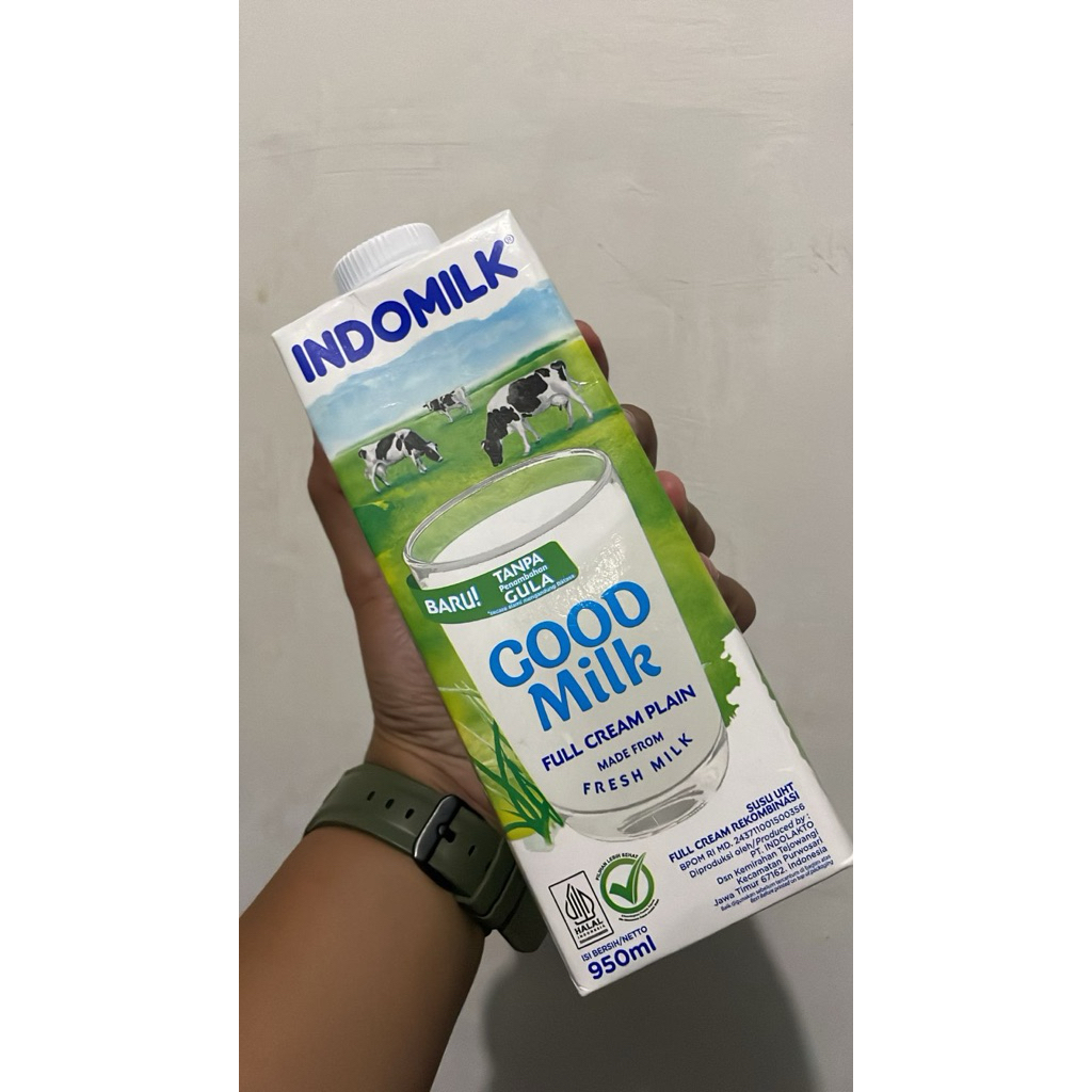 

Indomilk UHT 950 ml Full Cream TANPA GULA– Susu Sapi Murni Siap Minum