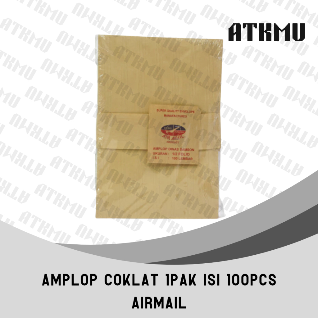 

Amplop Coklat 1/2 Folio Merk Airmail (Bukan Folio)