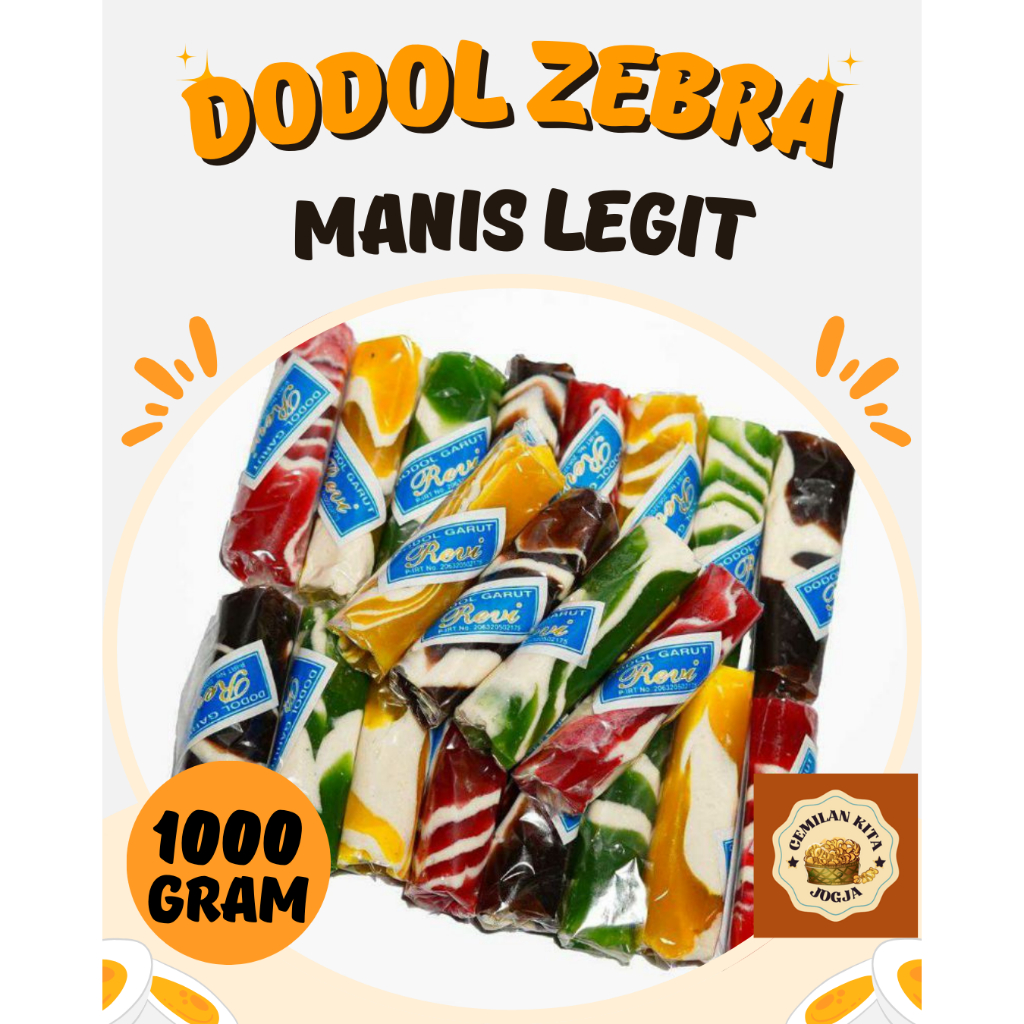 

Jenang Dodol Zebra 1 Kg Oleh Oleh Jogja Makanan Khas Garut Murah Berkualitas