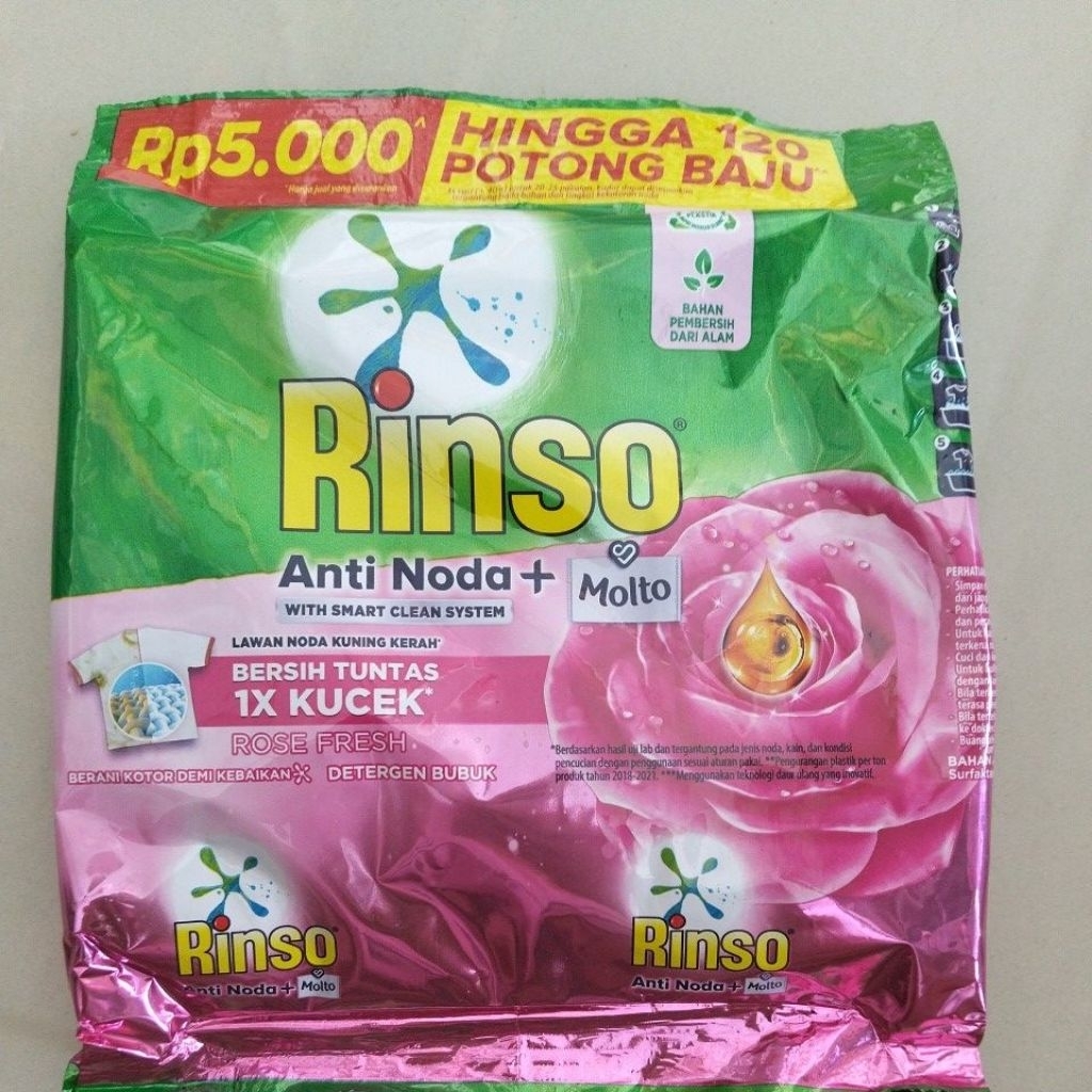 Rinso bubuk 5000 deterjen