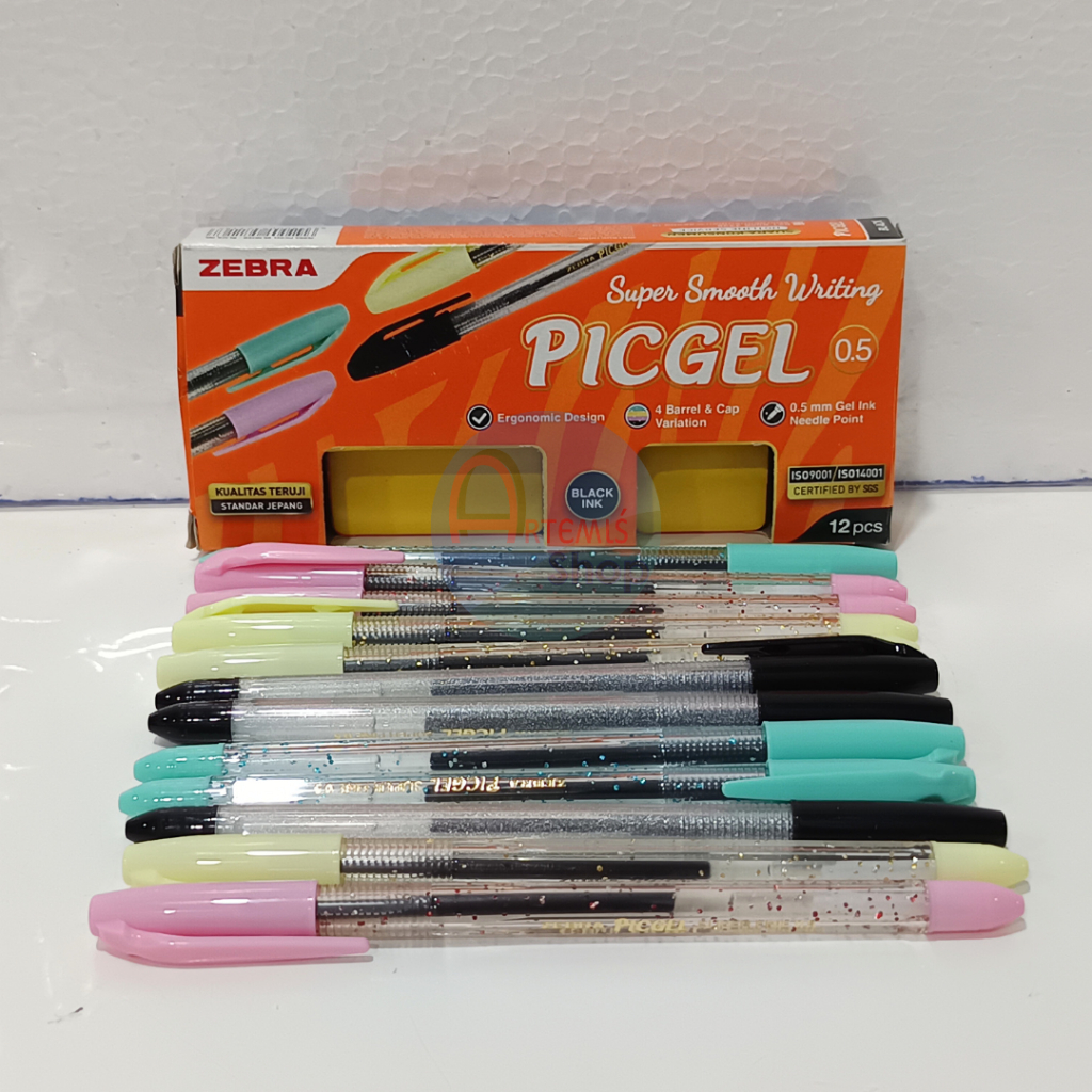 

Pulpen Gel ZEBRA Picgel Pic Gel 0.5 mm Satuan