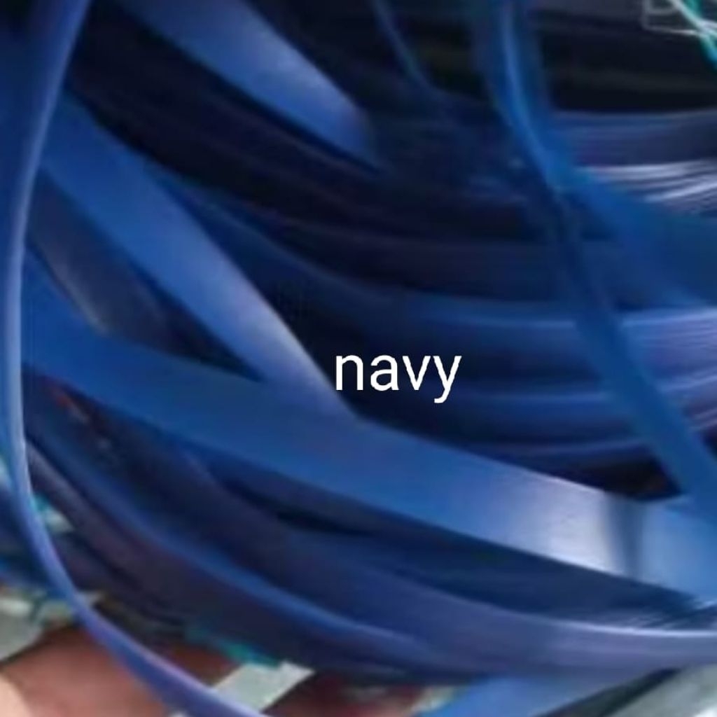 Bahan anyaman rotan sintetis pipih/gepeng/lesio sintetis