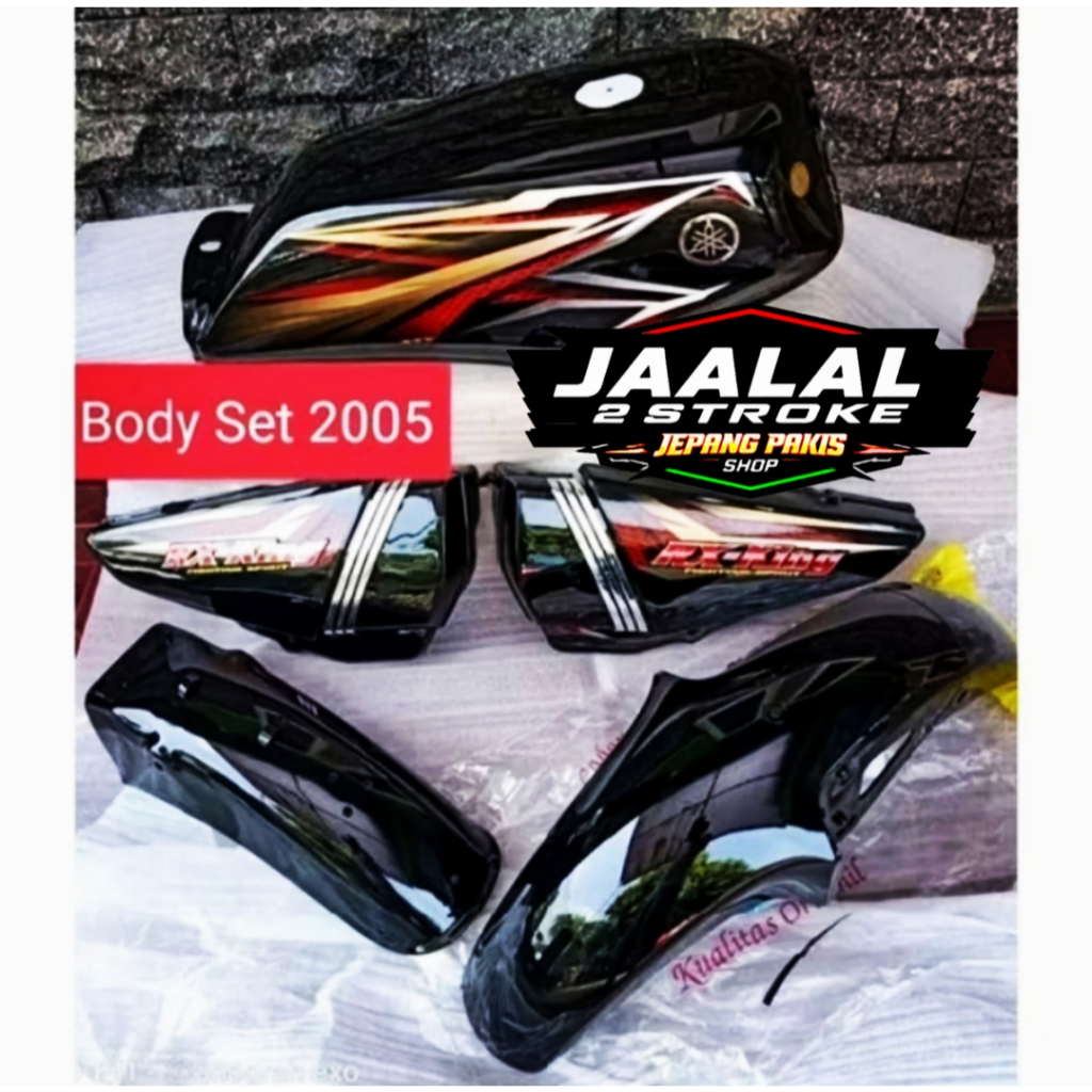 PROMO COD PAKET COVER BODY YAMAHA RX KING NEW RX K TAHUN 2005 WARN HITAM BIRU MERAH MARON FULL SET T