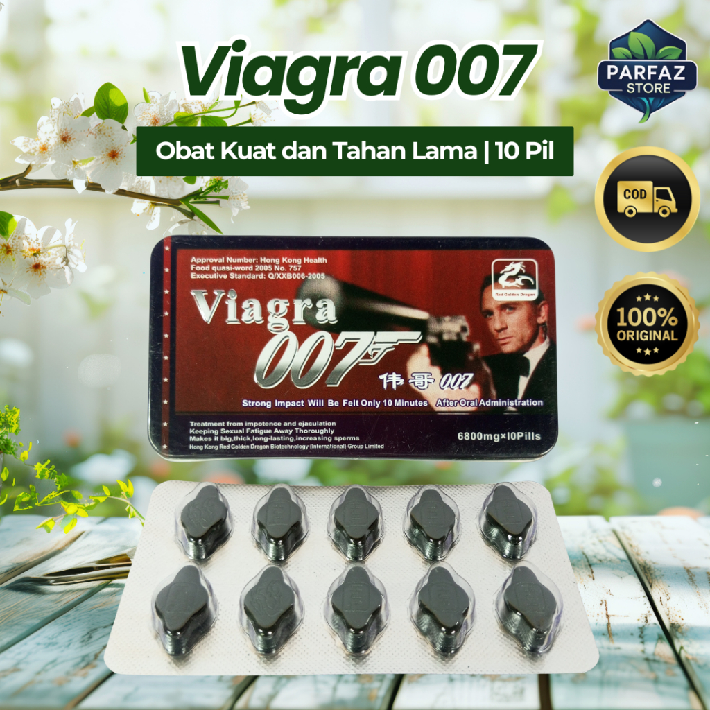 Vigra Viagra 007 Obat Kuat Pil Herbal untuk Stamina Vitalitas dan Daya Tahan Pria