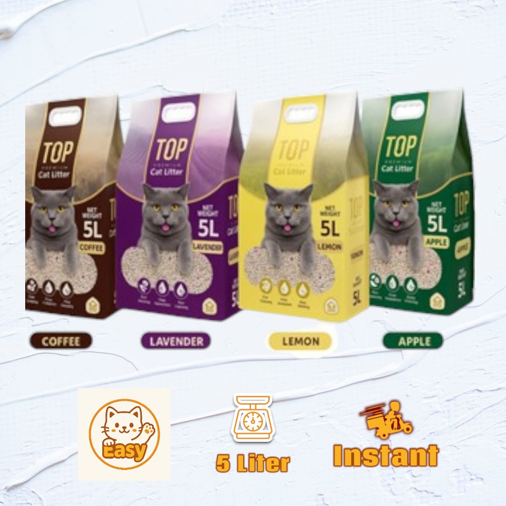 Pasir Kucing TOP 5 Liter bentonite pasir wangi