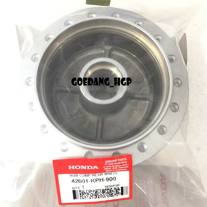 Tromol Roda Belakang SUPRA X 125 FI REVO KARISMA ORI AHM 42601KPH900