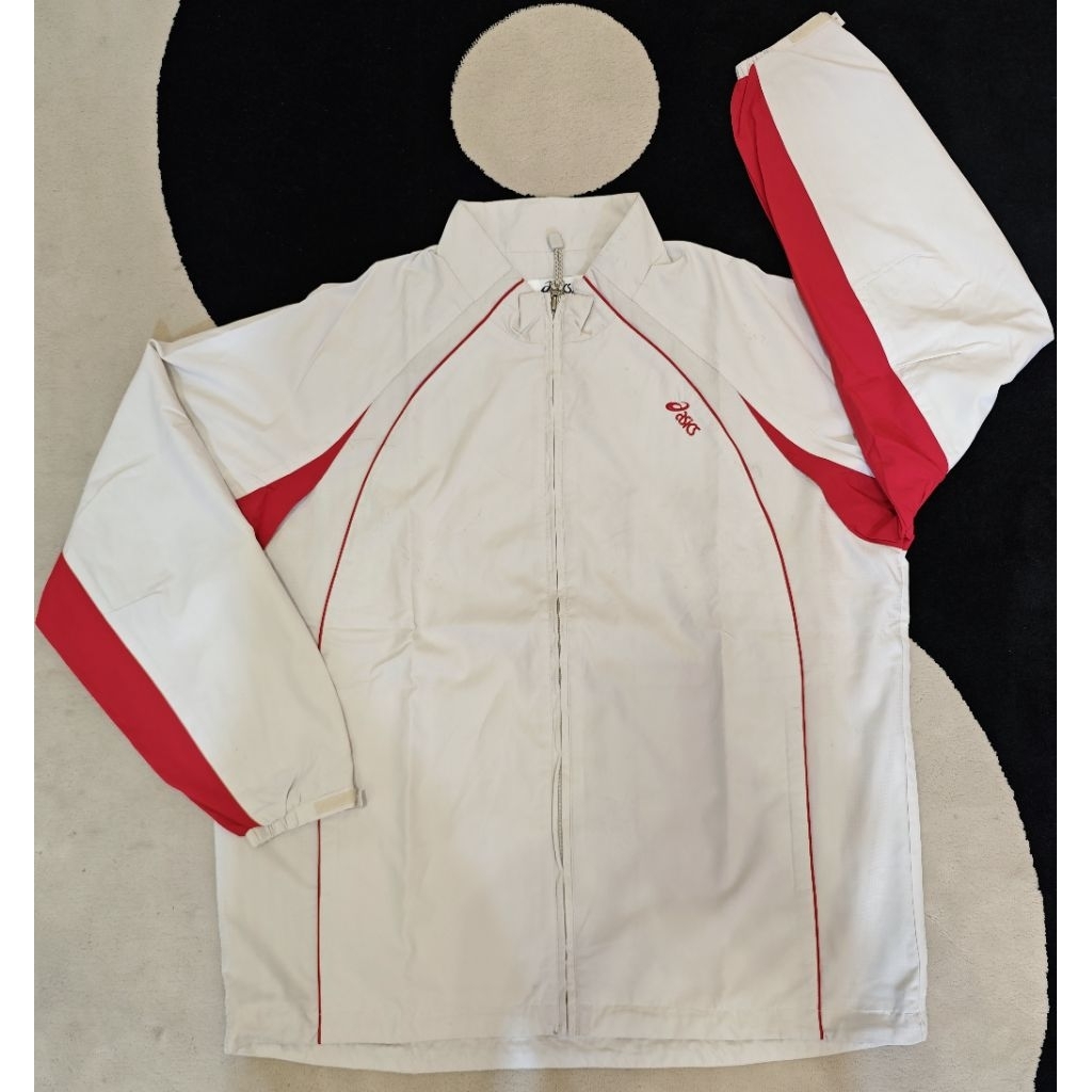Jaket Asics Windbreaker Motoran Thrift PreLoved Second Branded