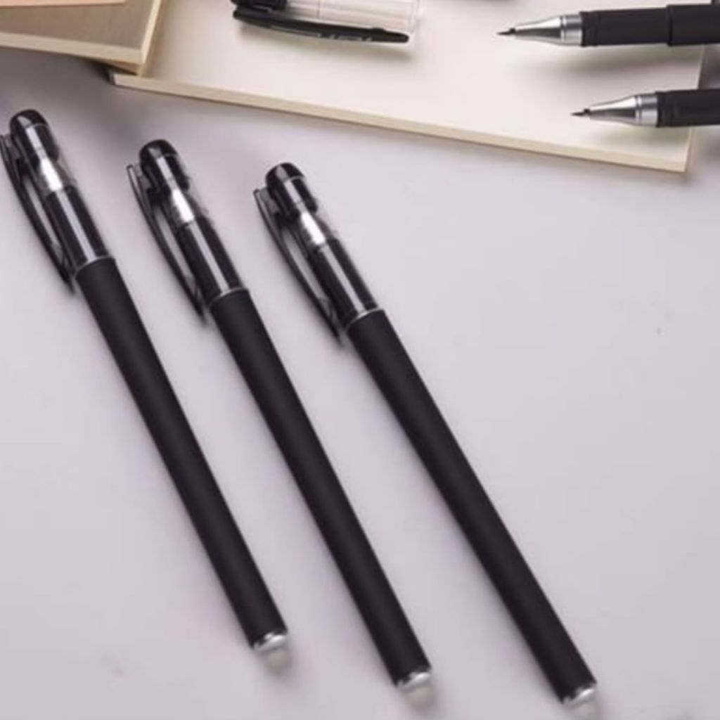 

Pena Polos Gel Hitam Pulpen Sekolah Kantor Import