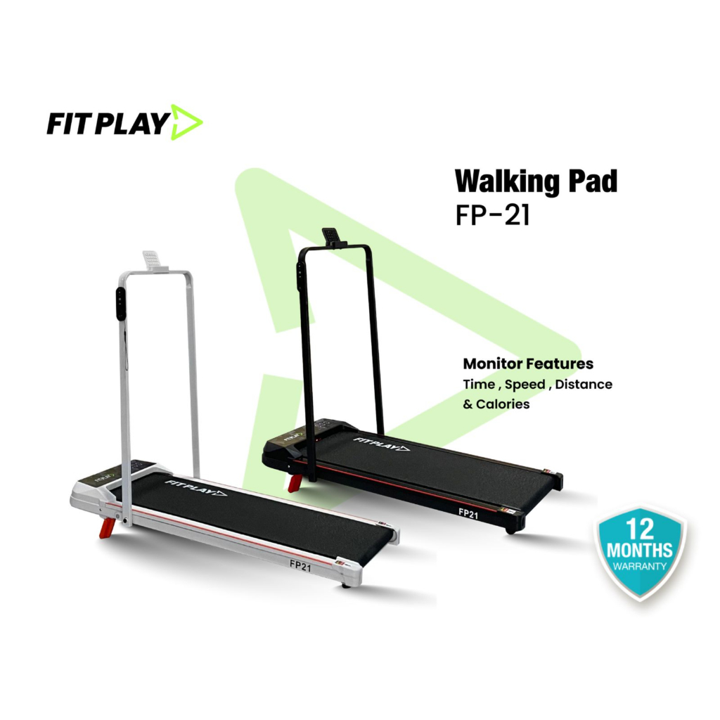 Electric Walking Pad FITPLAY FP-21 Alat Olahraga Jalan Ditempat Elektrik Hemat Listrik TOTAL FITNESS