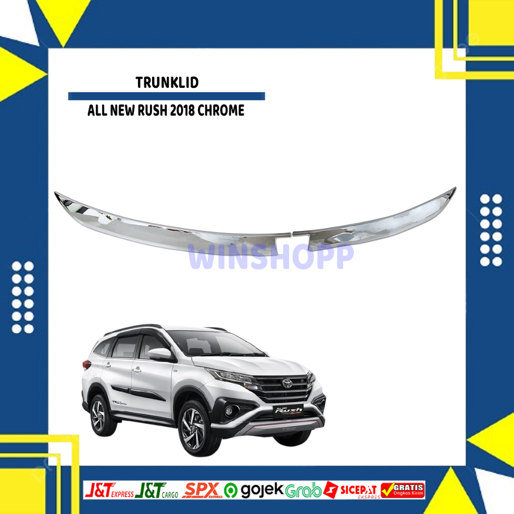 TRUNKLID ALL NEW RUSH 2018 - 2025 CHROME