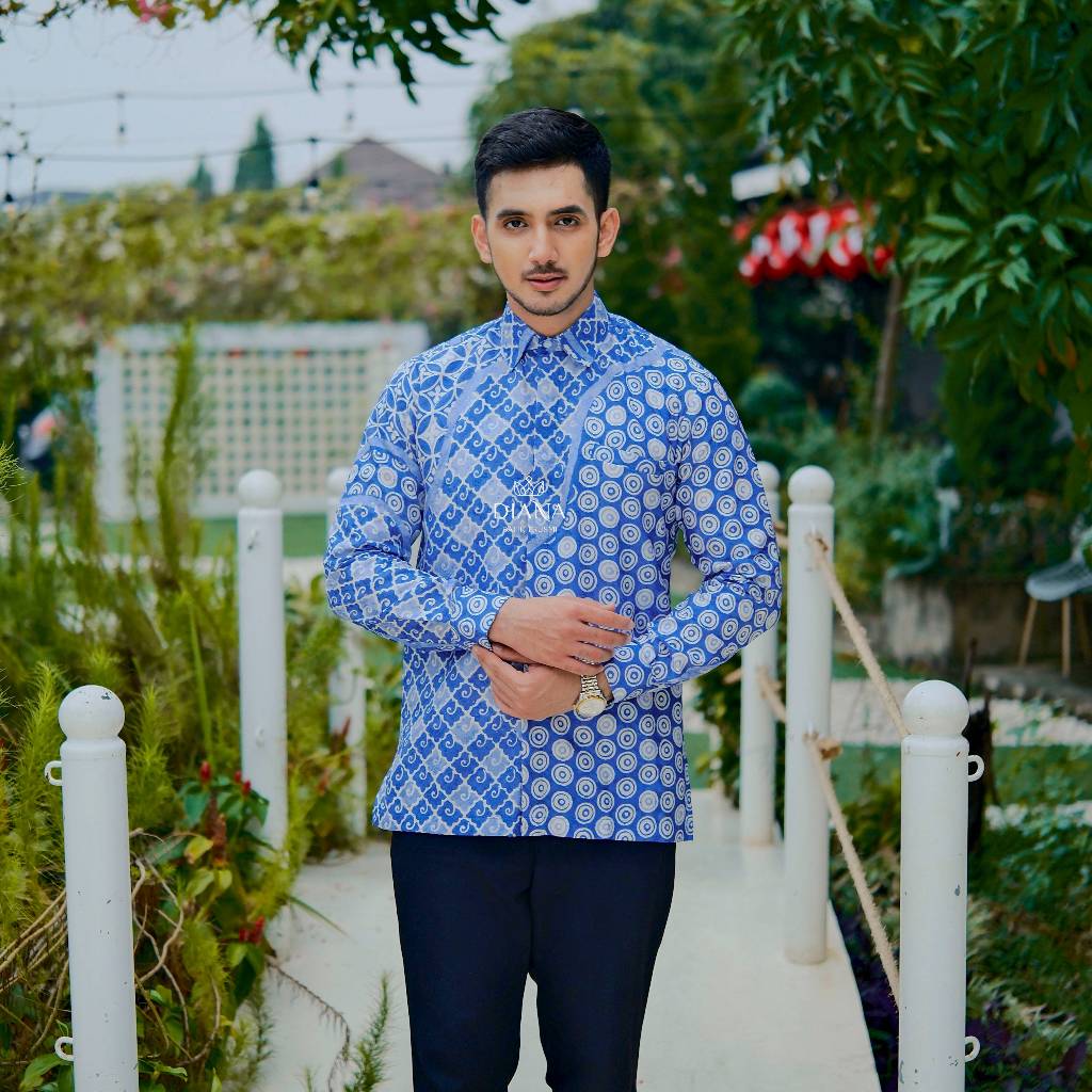 KEMEJA BATIK BAHAN VISCOSE | BATIK SEMI SUTRA | Diana Batik Trusmi