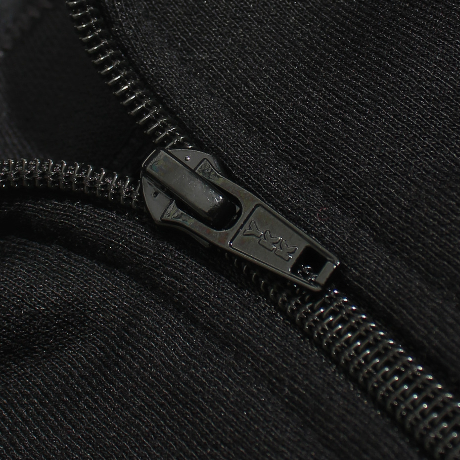Troy Company Half Zip Collared Sweatshirt Letr - Half Zipper Hitam HZ 3294