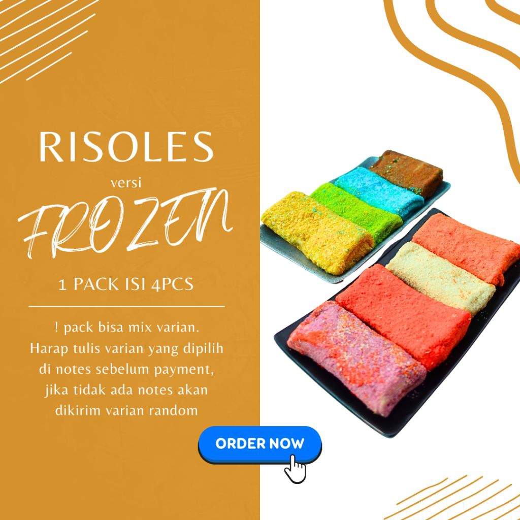 

Risoles Frozen Murah – Camilan Snack Frozen – Makanan Beku Siap Goreng – Jual Risoles Beku – Snack Rumahan Enak - Risol Sosis Bolognese
