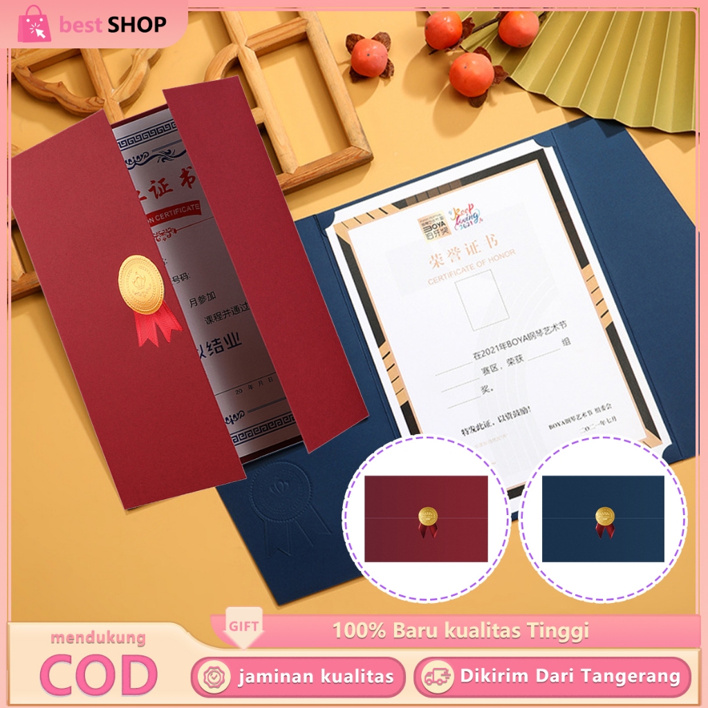 

Cover Sertifikat A4 Map Piagam Dan Ijazah Isi Map Raport Dengan Desain Elegan Premium