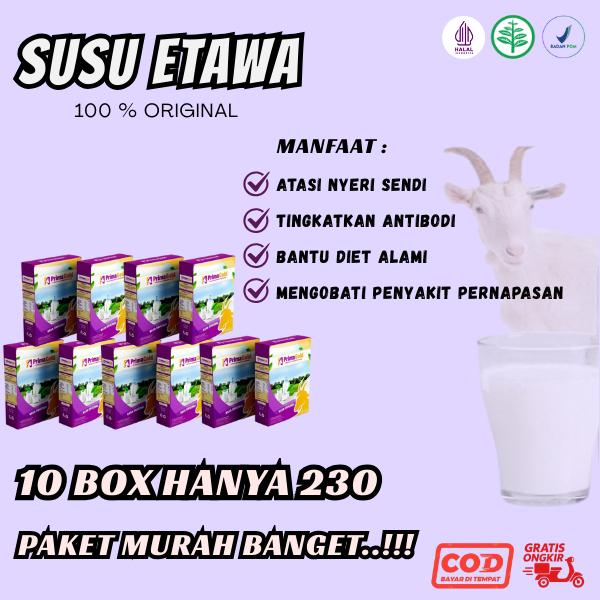 

10 Box Susu Kambing Etawa Primagold Atasi Nyeri Sendi Dengan Alami|Meningkatkan Antibodi|Membantu Program Diet
