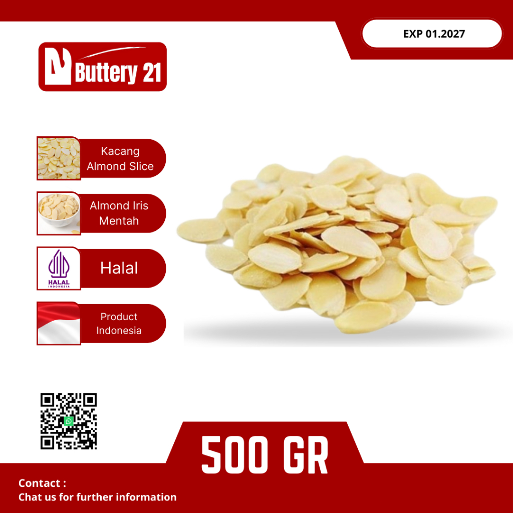 

KACANG ALMOND SLICE/KACANG ALMOND IRIS/RAW MENTAH/REPACK KAN DARI ALMONESIA DUS