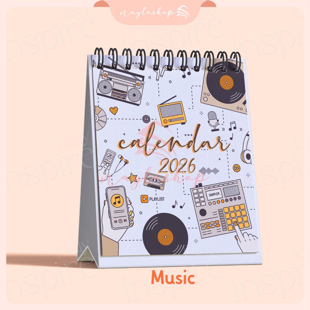

Kalender Meja 2026 Mini |Design Aesthetic Spiral Souvenir Murah & Hadiah Unik