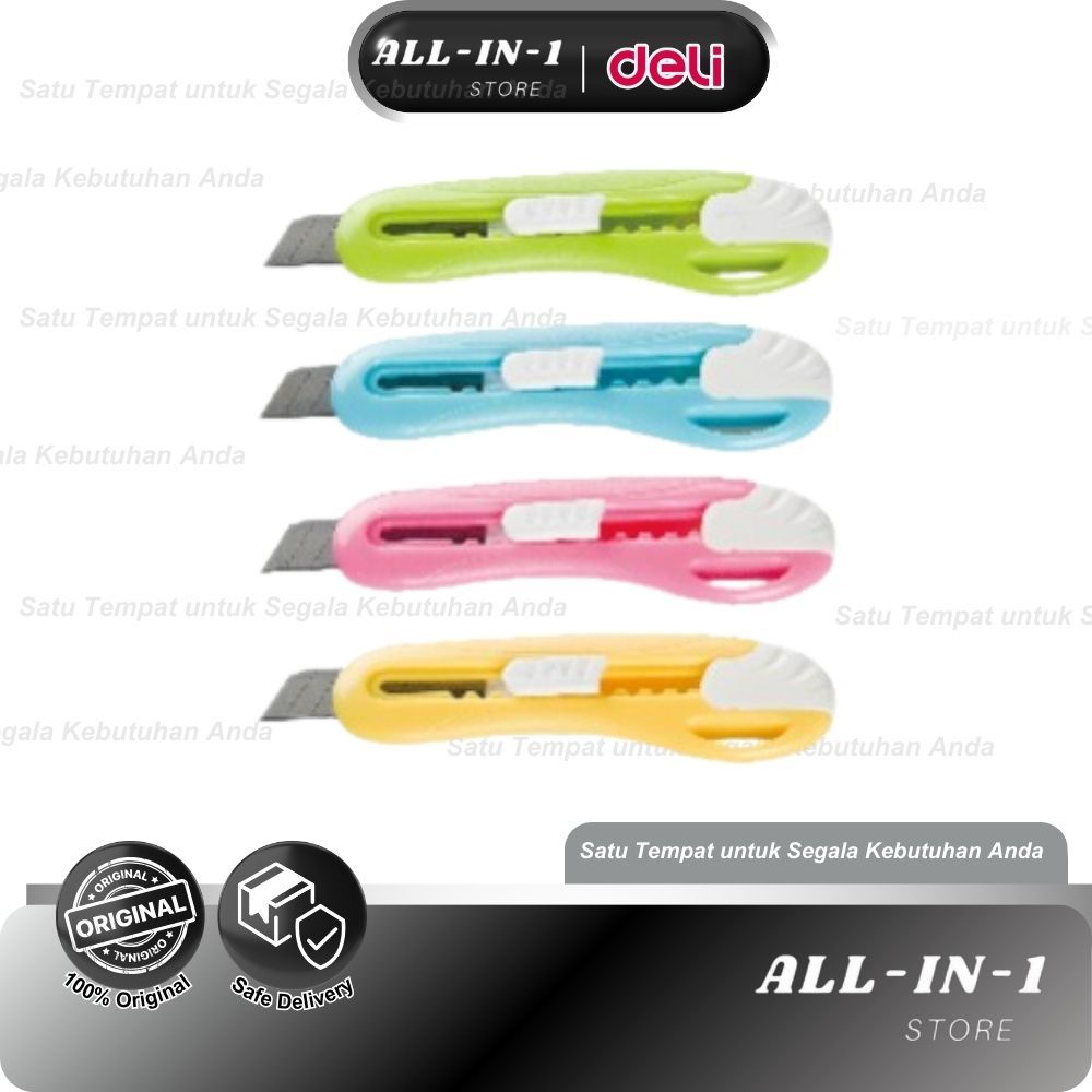 

Deli Cutter Sekolah, Design untuk Anak-anak, Bahan ABS, Silet 55mm Dengan Gantungan 2024
