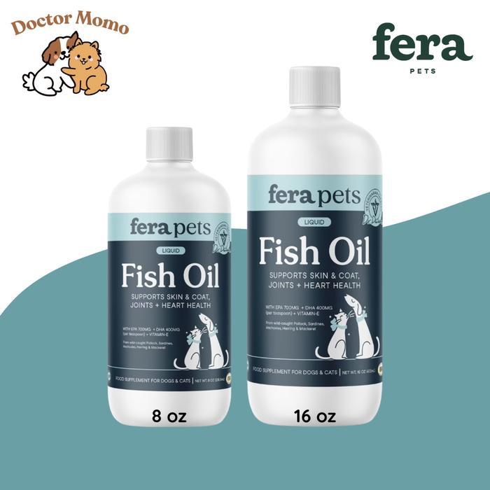 FERA Pets Liquid Fish Oil Food Supplement Dog Cat Minyak Ikan Cair Anjing Kucing EPA DHA Vitamin E V