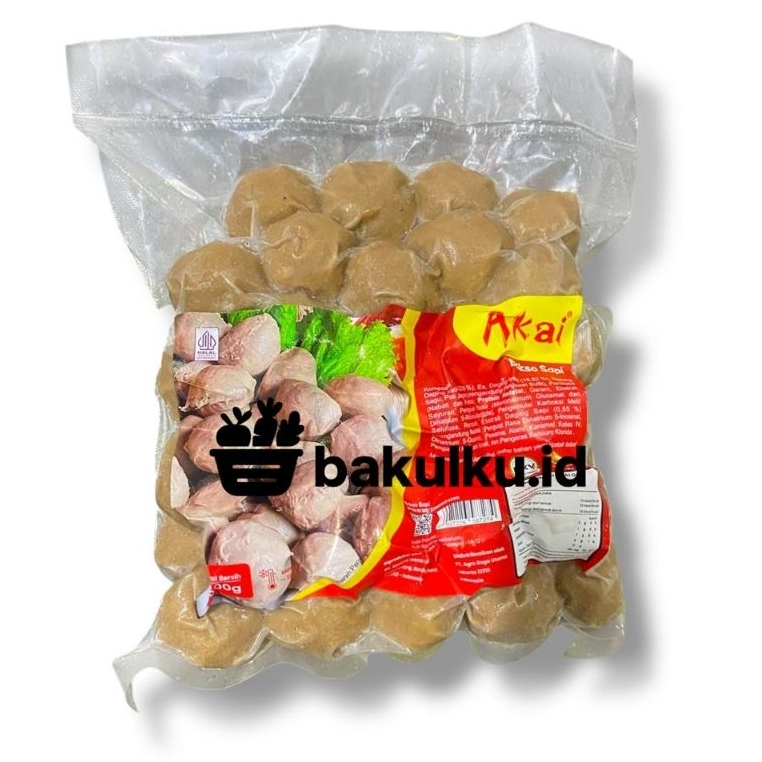 

Bakso Sapi Akai Bakso kemasan 500gr isi 50pcs