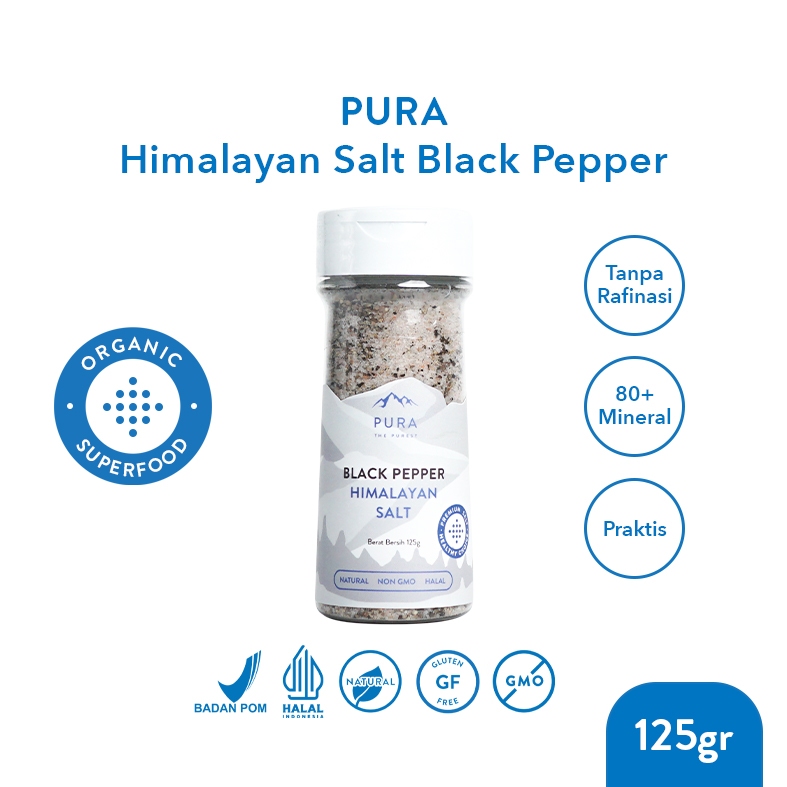 

[HADIAH KHUSUS MEMBER] Pura Himalayan Salt Pepper (125gr)