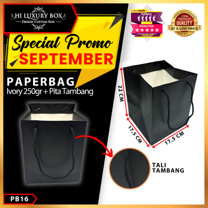 

Paper Bag Hadiah / Premium Gift Bag / Tas Kado Jinjing / PB16