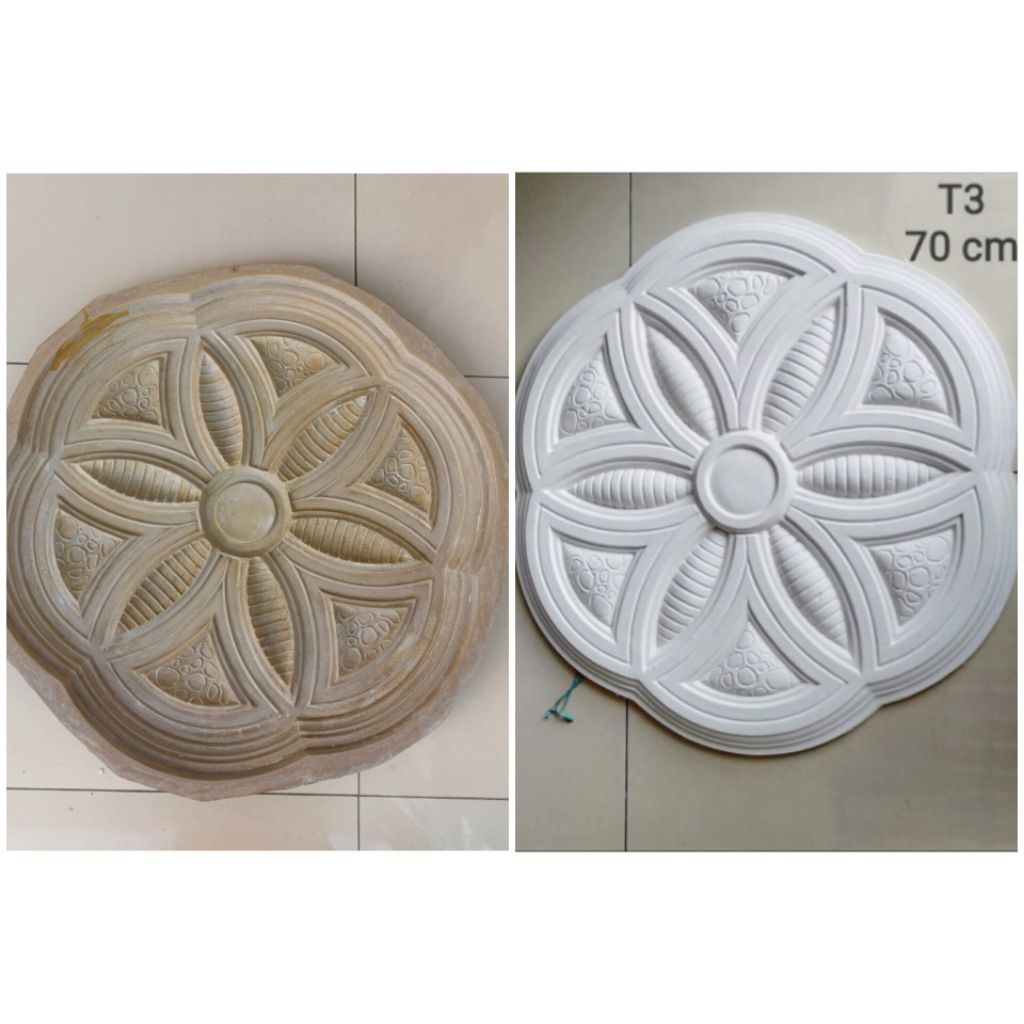 Cetakan ornamen gypsum kap lampu