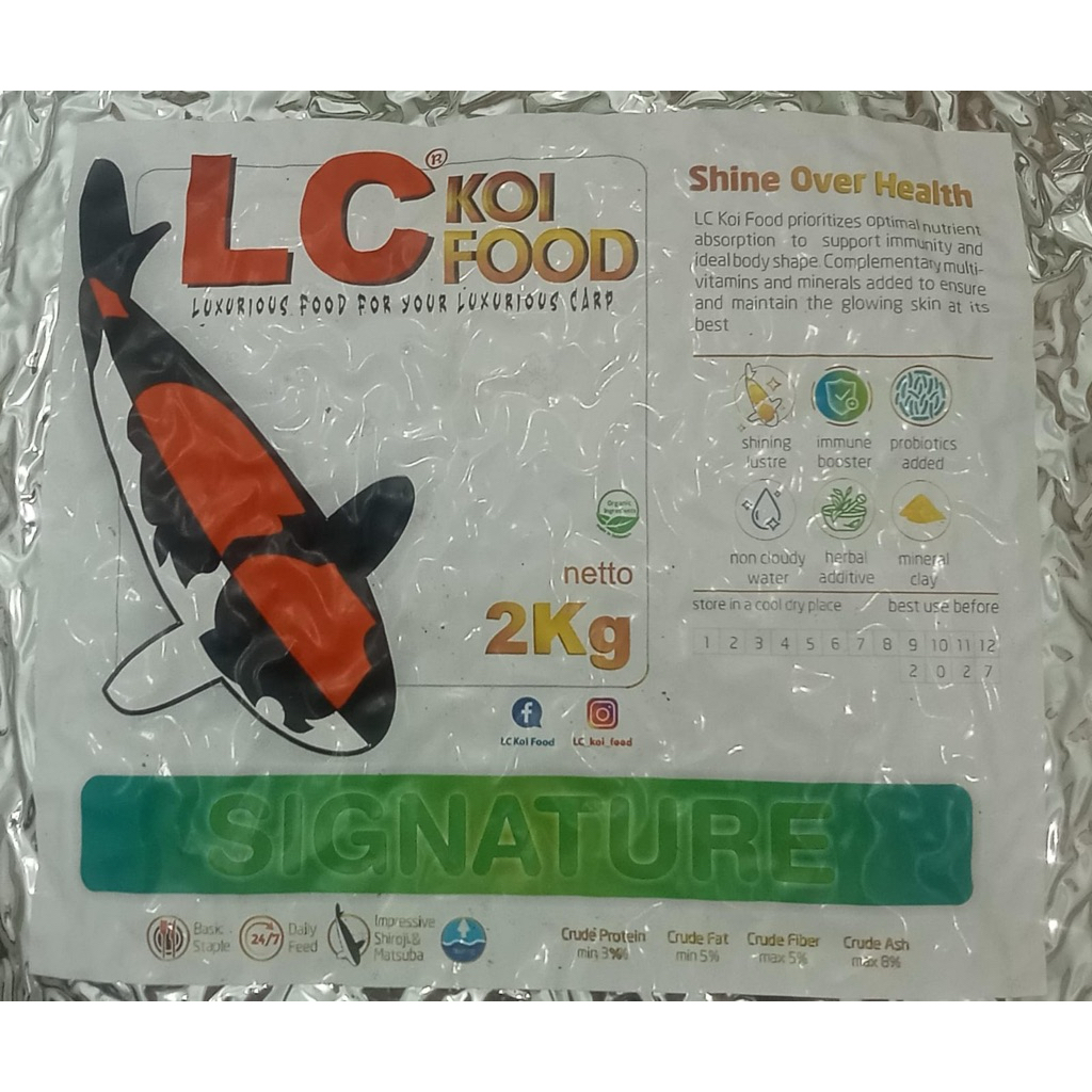 LC pakan Koi food SIGNATURE ( DELUXE ) 2 kg