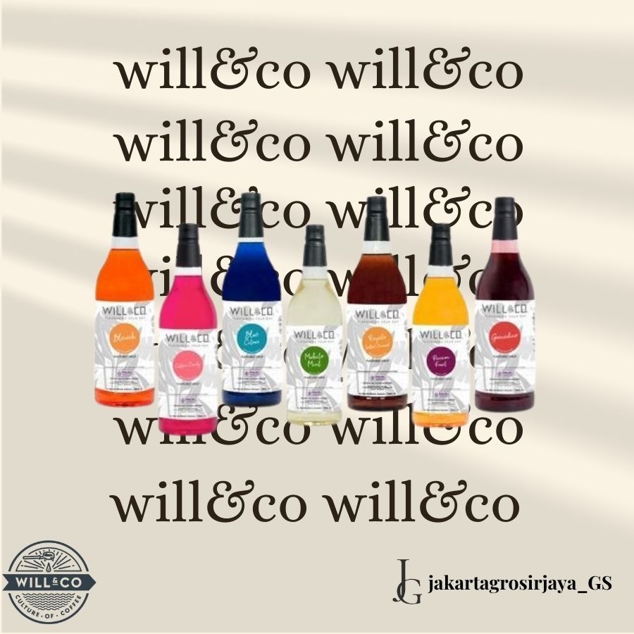 

All Variant Will&Co Syrup 1.2 Liter | Sirup Will & Co 1.2L